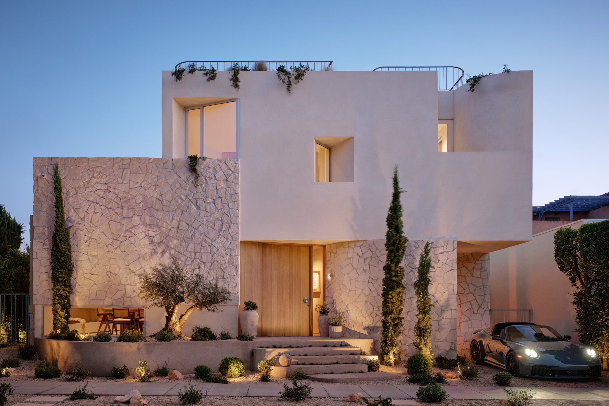 Fleetwood multi-slide doors installed at West Hollywood residence by Fusion Windows & Doors