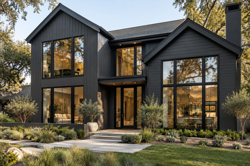 Black Windows on a Dark Exterior