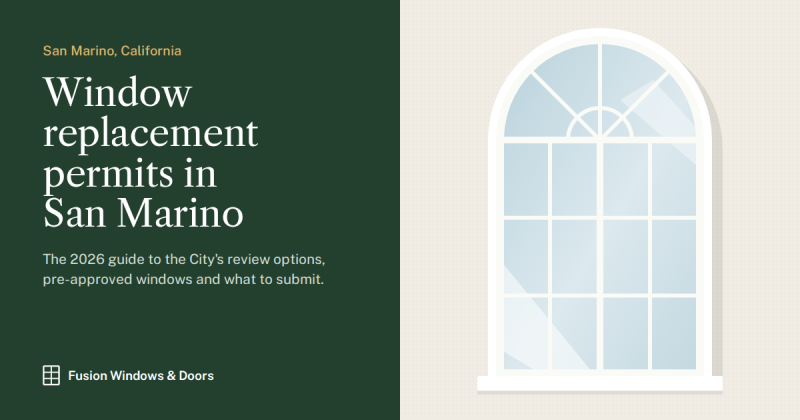 San Marino Window Replacement Permit: The 2026 Homeowner Guide